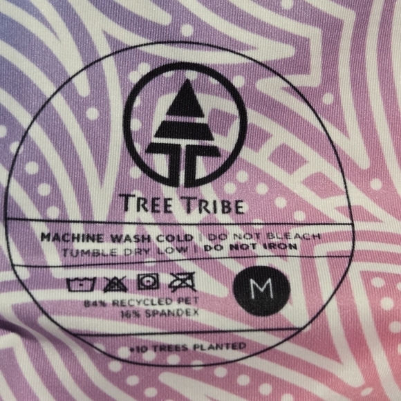 TREE TRIBE Women's Bright Vibes Mandala Leggings Pastel Colorful Size Medium - Picture 5 of 7